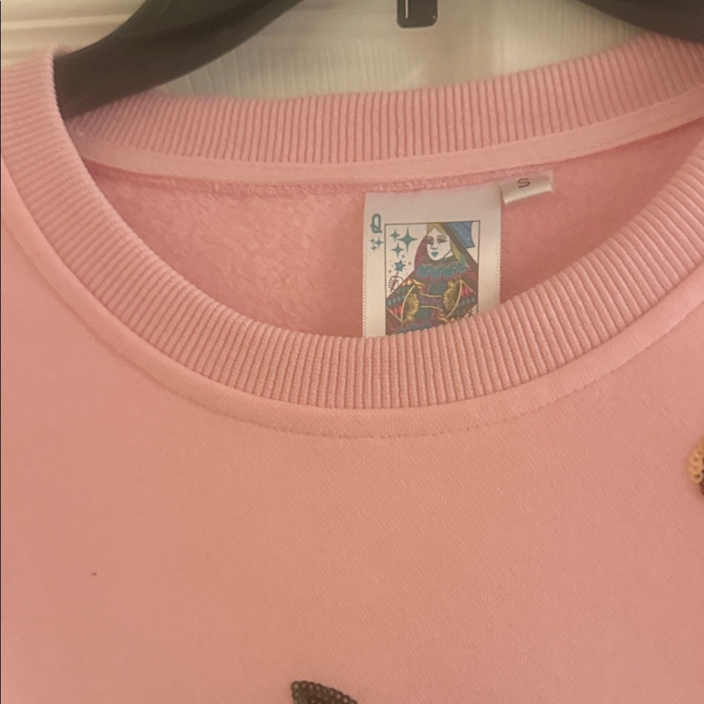 QUEEN OF SPARKLES Pink Sweatshirt